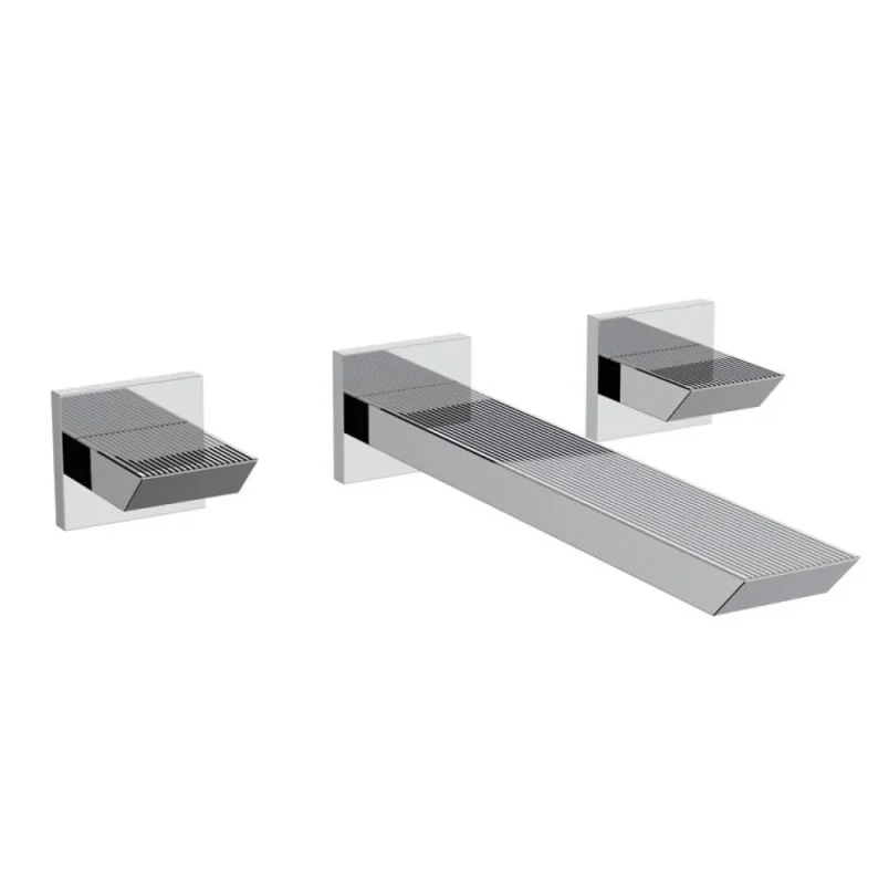 Crosswater Limit 3 Hole Basin Set Chrome detail view - Image 3