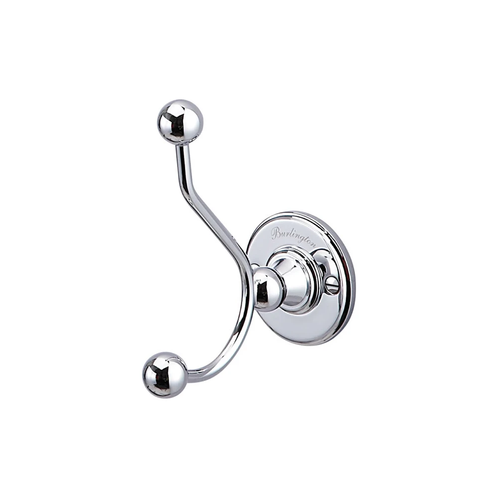 Burlington Double Robe Hook Chrome