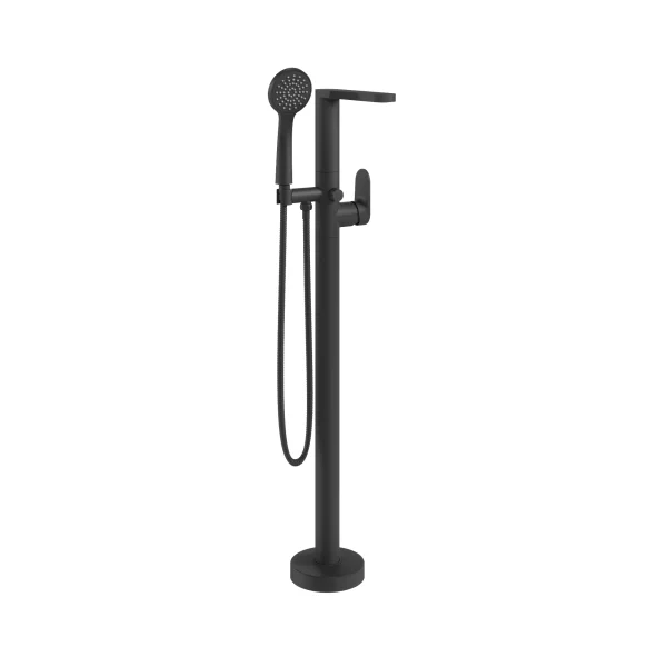 Crosswater Drift Bath Shower Mixer Floor Standing Matt Black