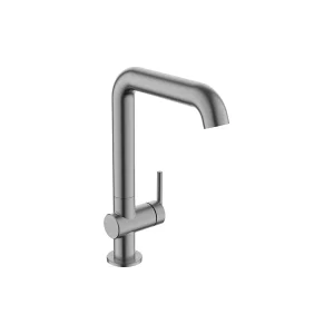 Crosswater 3ONE6 Lever Basin Tall Side Deck Mixer Stainless Slate