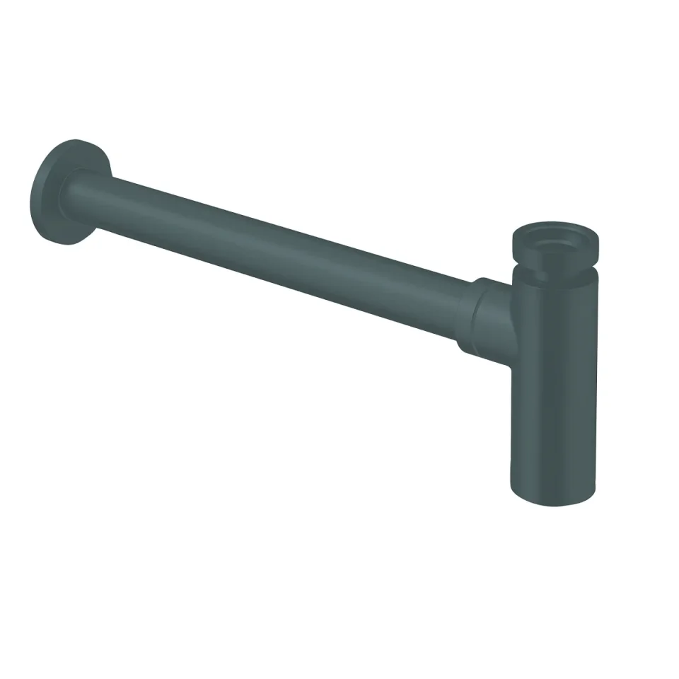 Crosswater 3ONE6 Tall Bottle Trap Stainless Slate detail view - Image 2