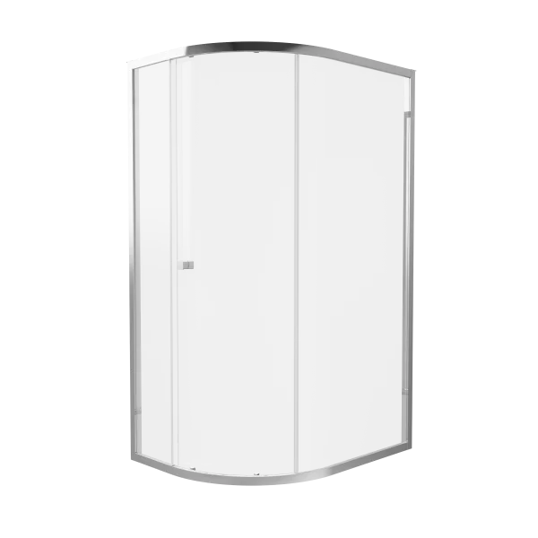 Crosswater Clear 6 Quadrant Single Door 1000 x 800 Box A Chrome