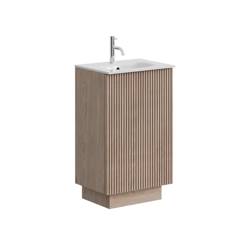 Crosswater Limit 500mm Floorstanding Door Unit Modern Oak product image - Image 1