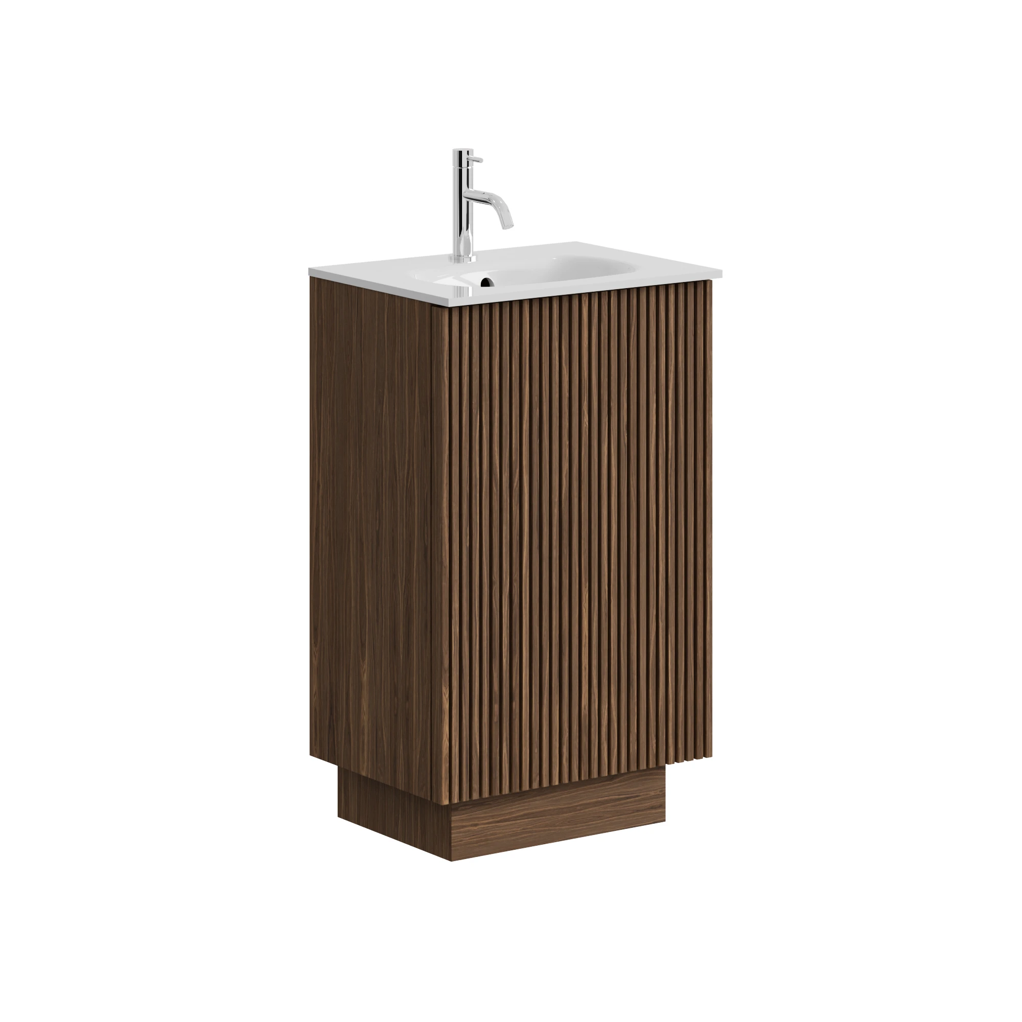 Crosswater Limit 500mm Floorstanding Door Unit Royal Walnut