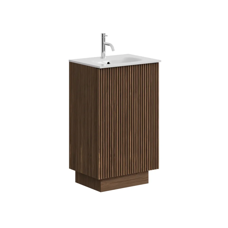 Crosswater Limit 500mm Floorstanding Door Unit Royal Walnut product image - Image 1