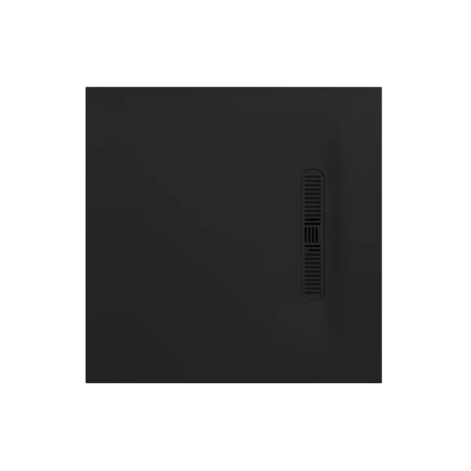 Crosswater Vito Square Shower Tray 900 25mm Matt Black product image - Image 1