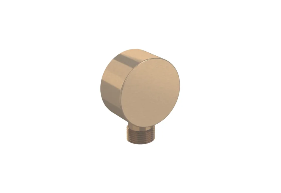 Saneux Cos Round Shower Outlet Elbow - Brushed Bronze product image - Image 1