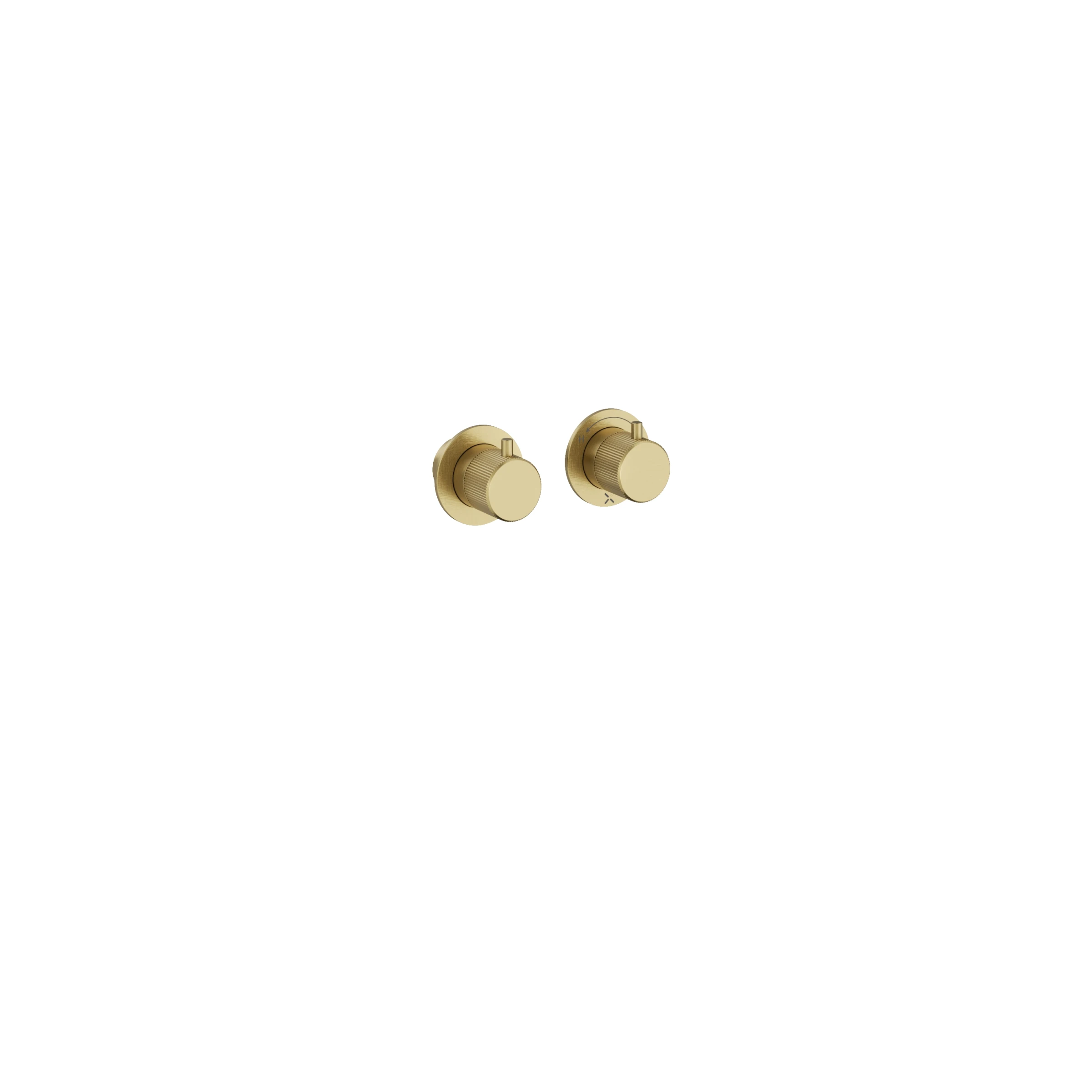 Crosswater Module 3one6 2 Control Diverter Trimset Stainless Brushed Brass Effect