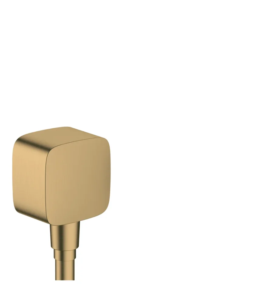 Hansgrohe Fixfit Wall Outlet With Non-return Valve Brushed Bronze product image - Image 1
