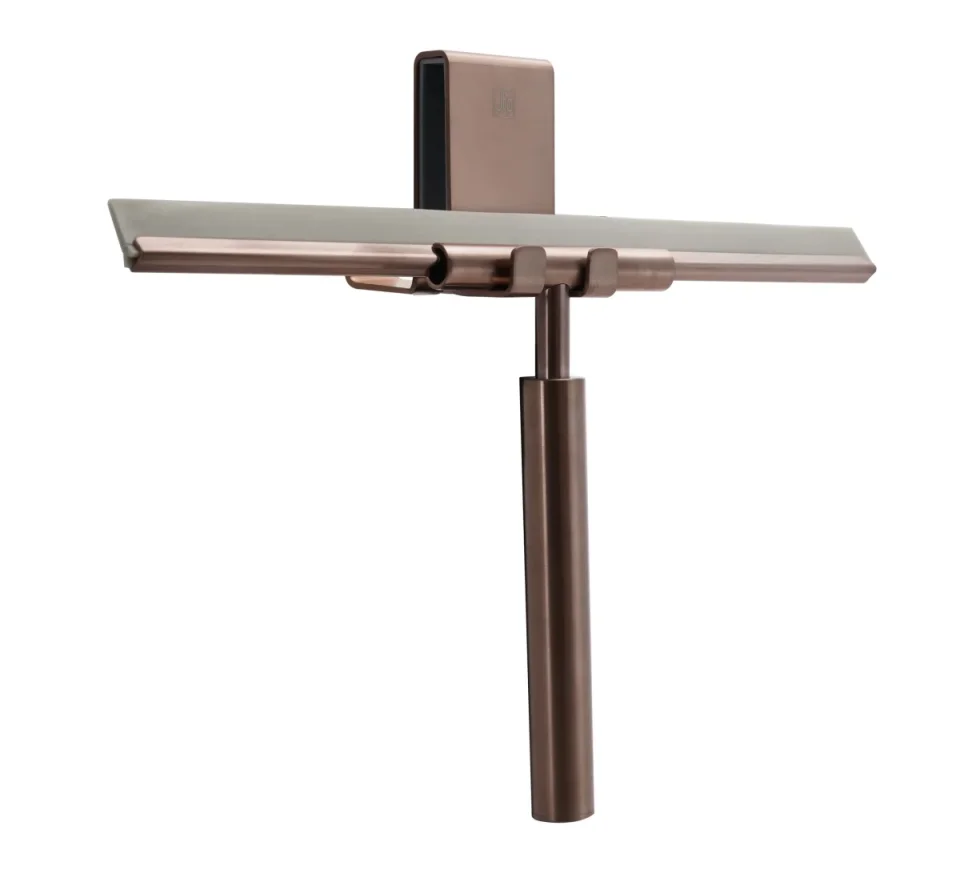 Just Taps Shower Squeegee And Towel Hook Brushed Bronze product image - Image 1