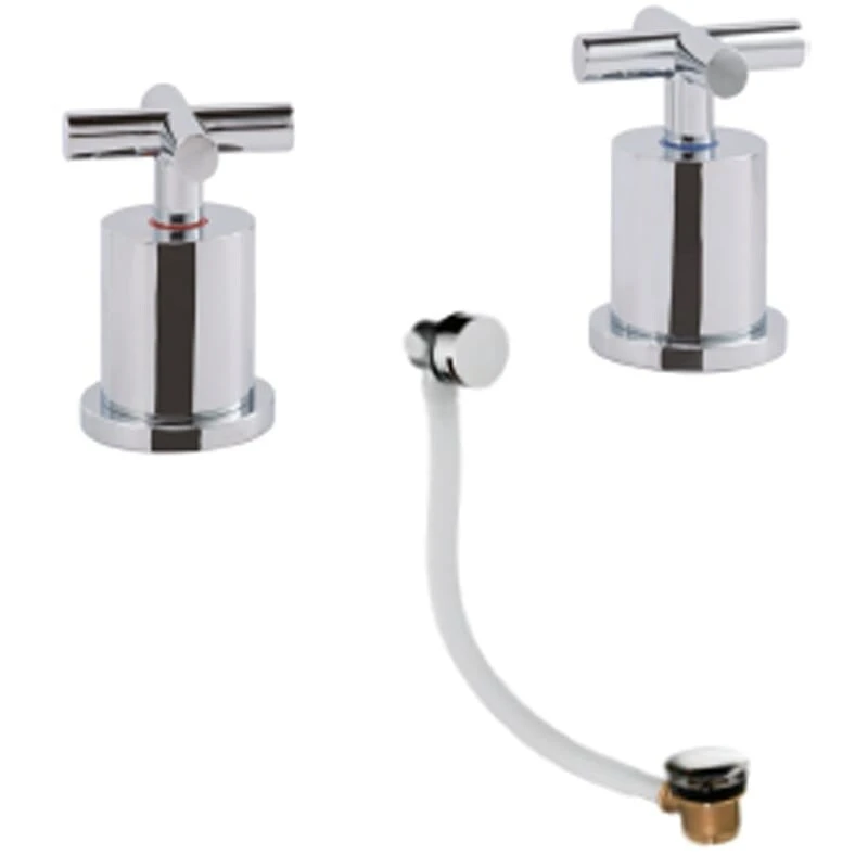 Just Taps Solex Panel Valves With Slim Click Clack Exofil Chrome