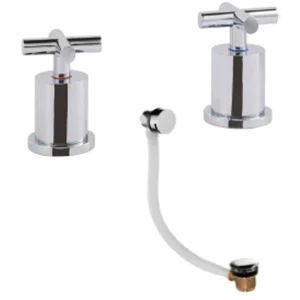 Just Taps Solex Panel Valves With Slim Click Clack Exofil Chrome