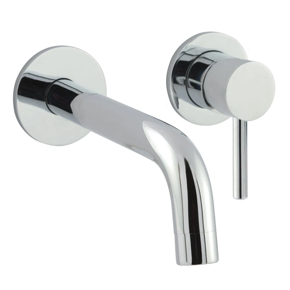 Just Taps Florence Single Lever Wall Mounted Basin Mixer 240mm Chrome