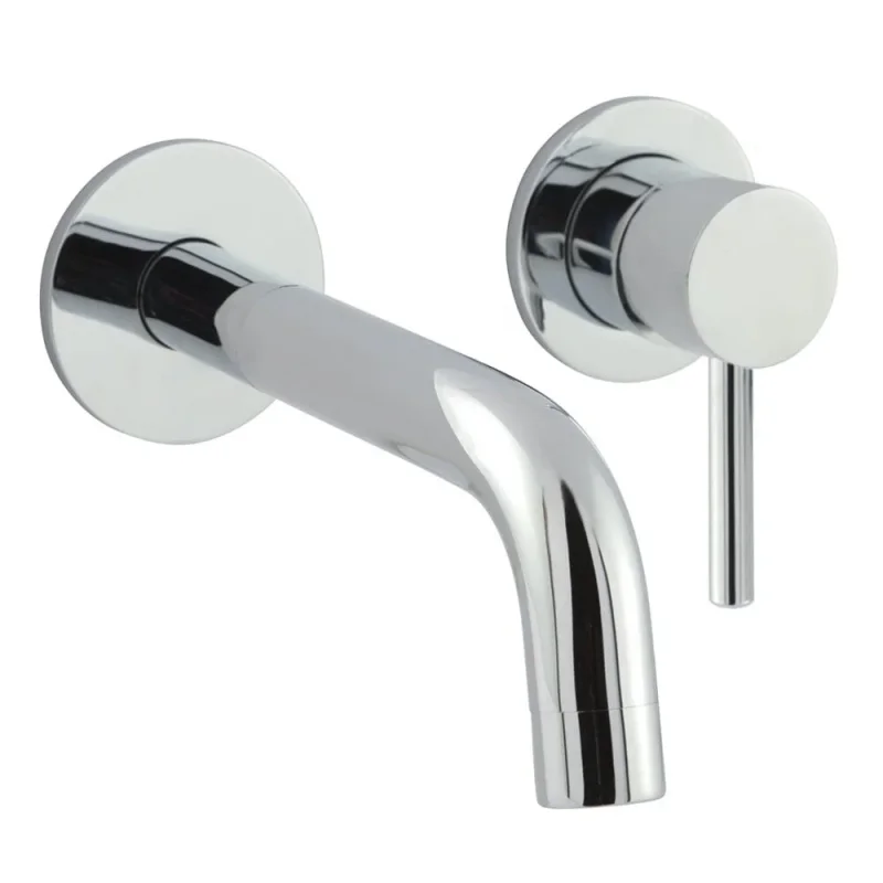 Just Taps Florence Single Lever Wall Mounted Basin Mixer 240mm Chrome product image - Image 1