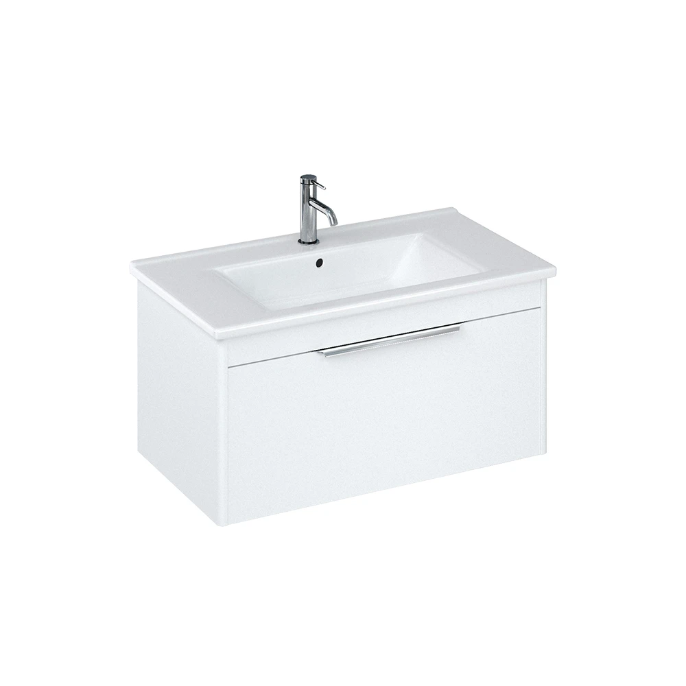 Britton Shoreditch Single Drawer Unit 850mm Matt White