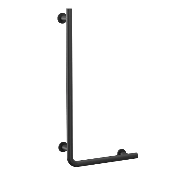 Crosswater Right Angle Grab Bar 843 x 446mm Matt Black