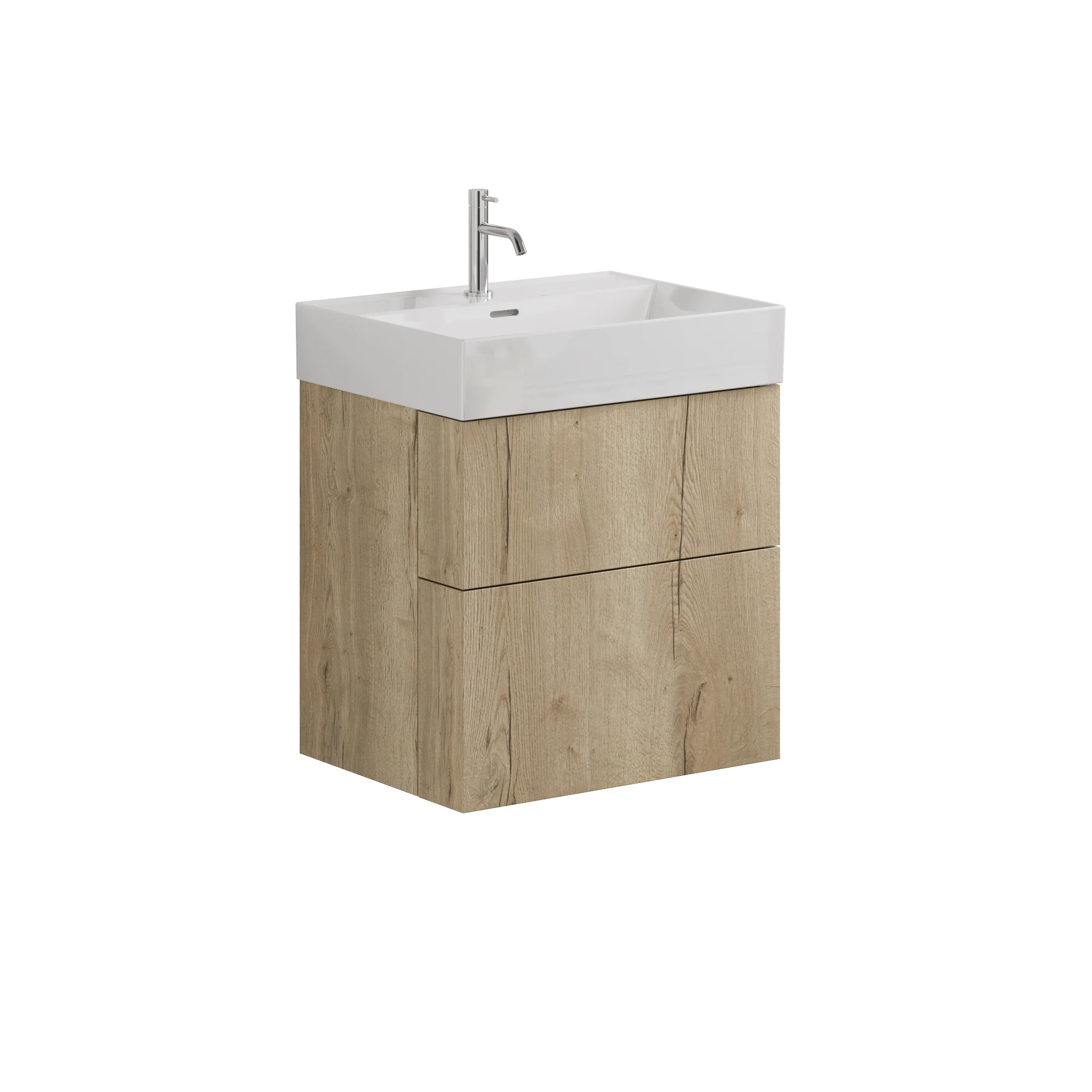 Crosswater Avenue Basin 1 Tap Hole Tall Ceramic Basin 600mm White