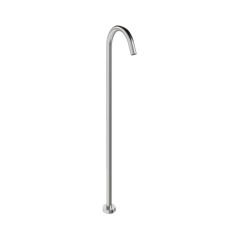 Crosswater Bath Spout Floor Standing Brushed Nickel product image - Image 1