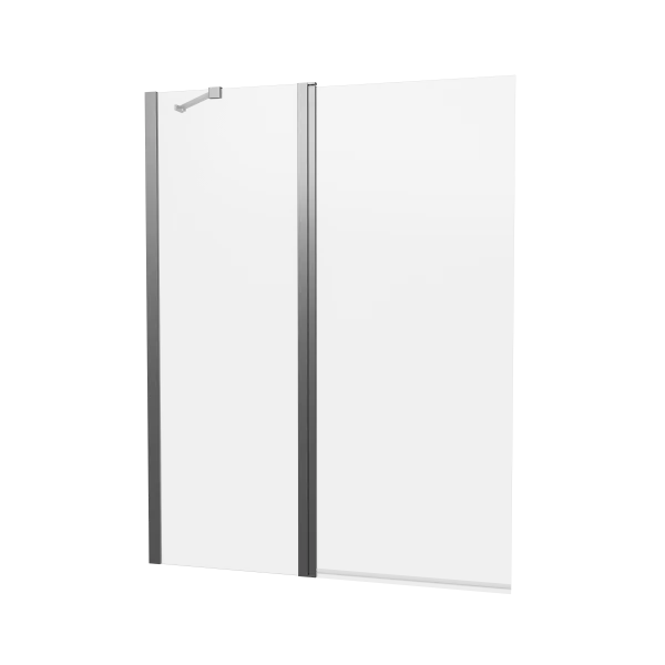 Crosswater 6mm Double Bath Screen 1150 Slate