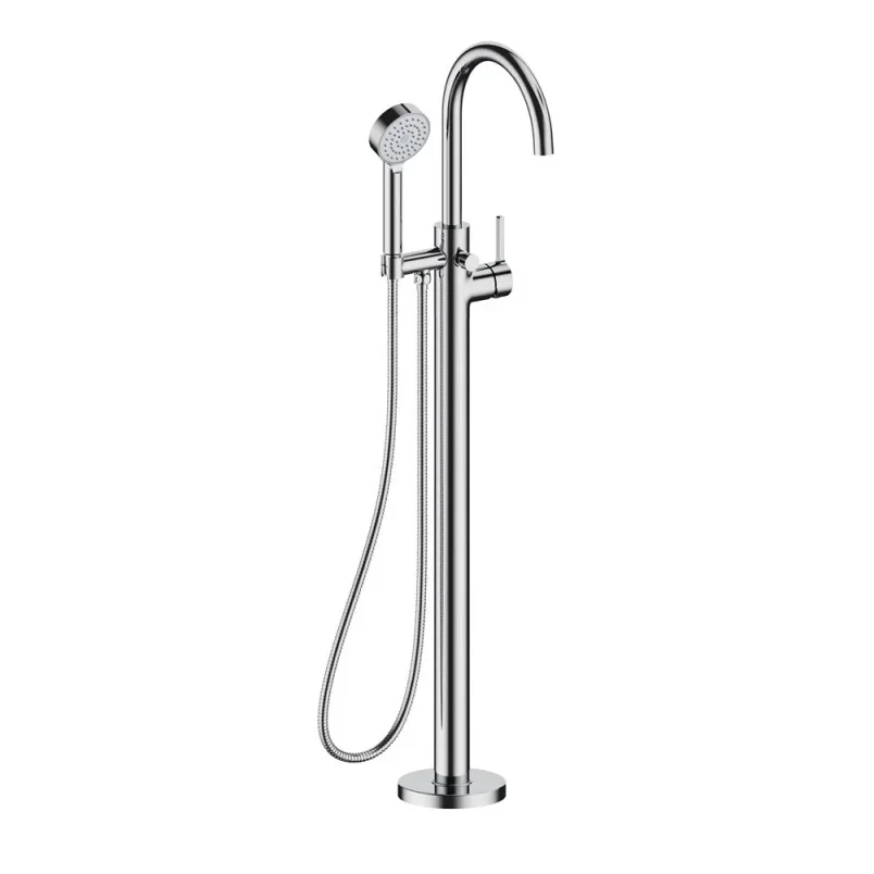 Britton Hoxton 2.0 Floor Standing Mono Bath Shower Mixer Chrome product image - Image 1