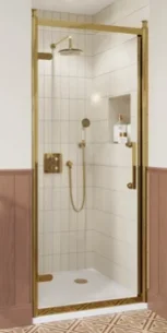 Burlington Classique Hinged Door 900 Gold detail view - Image 2