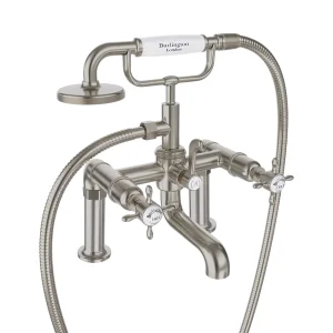 Burlington Guild Bath Shower Mixer Deck Mounted Brushed Nickel
