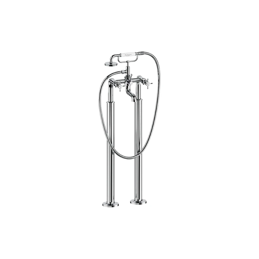 Burlington Guild Bath Shower Mixer Floor Mounted Chrome
