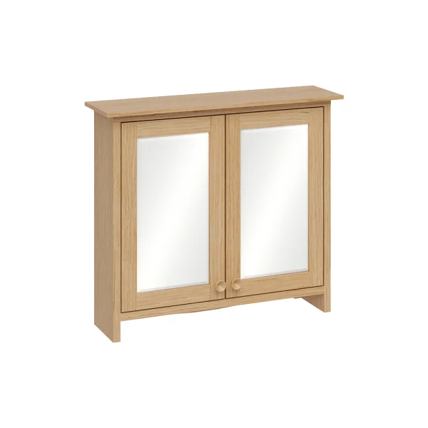 Burlington Guild Mirror Cabinet 650mm Light Oak