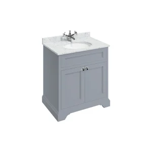 Burlington Freestanding Basin Unit 750 Doors Matt Grey