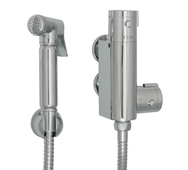Just Taps Douche Kit Complete With Vertical Thermostatic Bar Valve