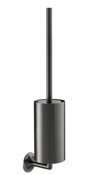 Just Taps Kono Toilet Brush Holder Wall Mounted Brushed Black