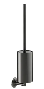 Just Taps Kono Toilet Brush Holder Wall Mounted Brushed Black