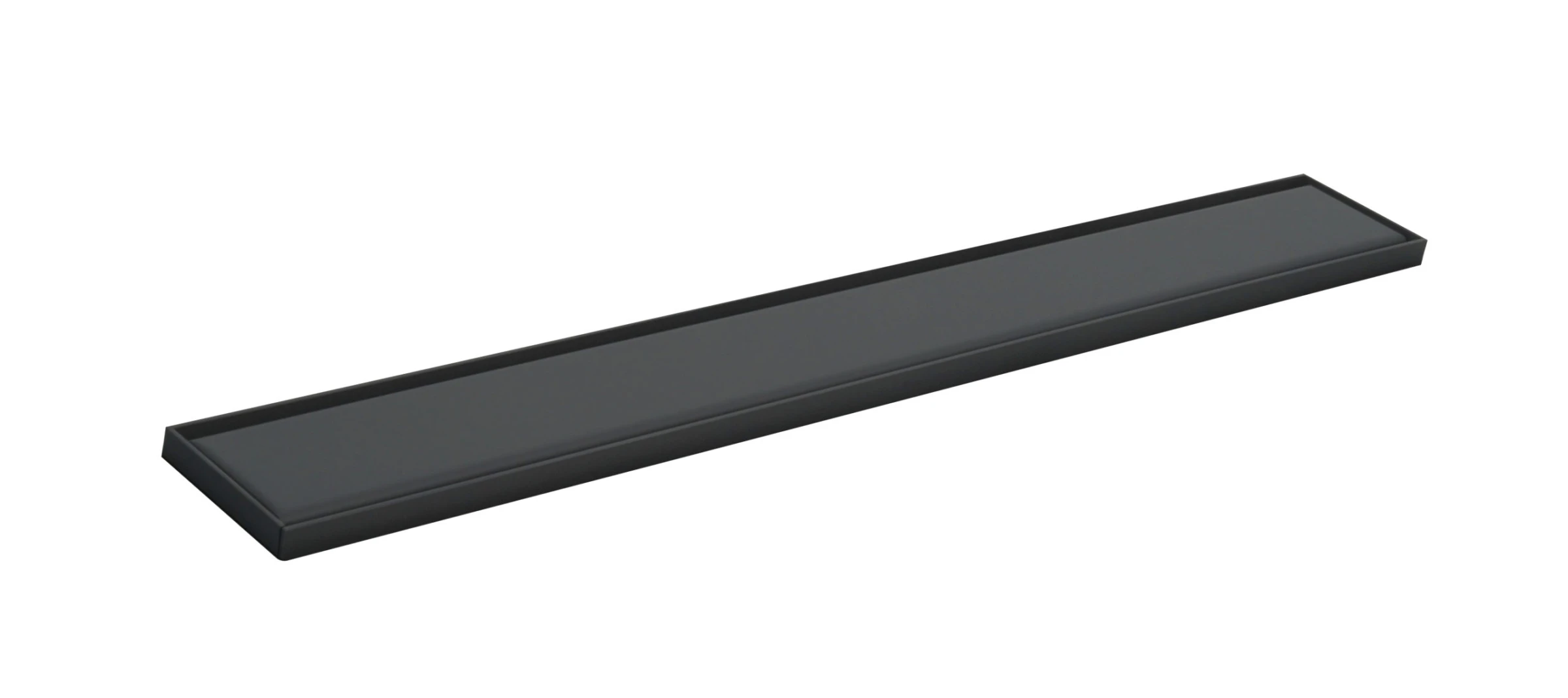 Just Taps 600mm Elite Regular Linear Drain Matt Black Inc Membrane