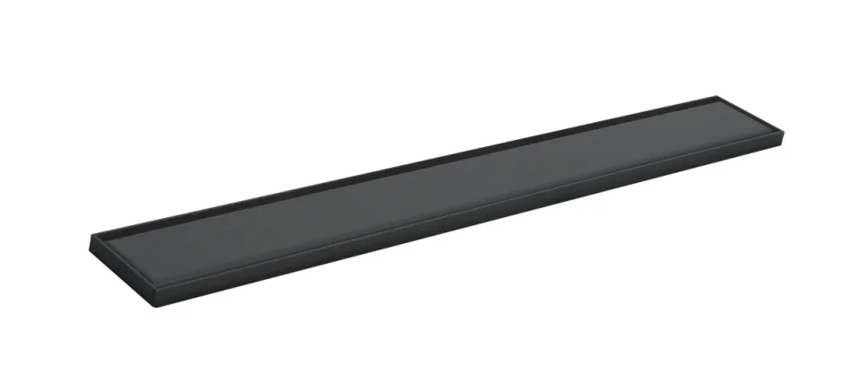 Just Taps 600mm Elite Regular Linear Drain Matt Black Inc Membrane product image - Image 1