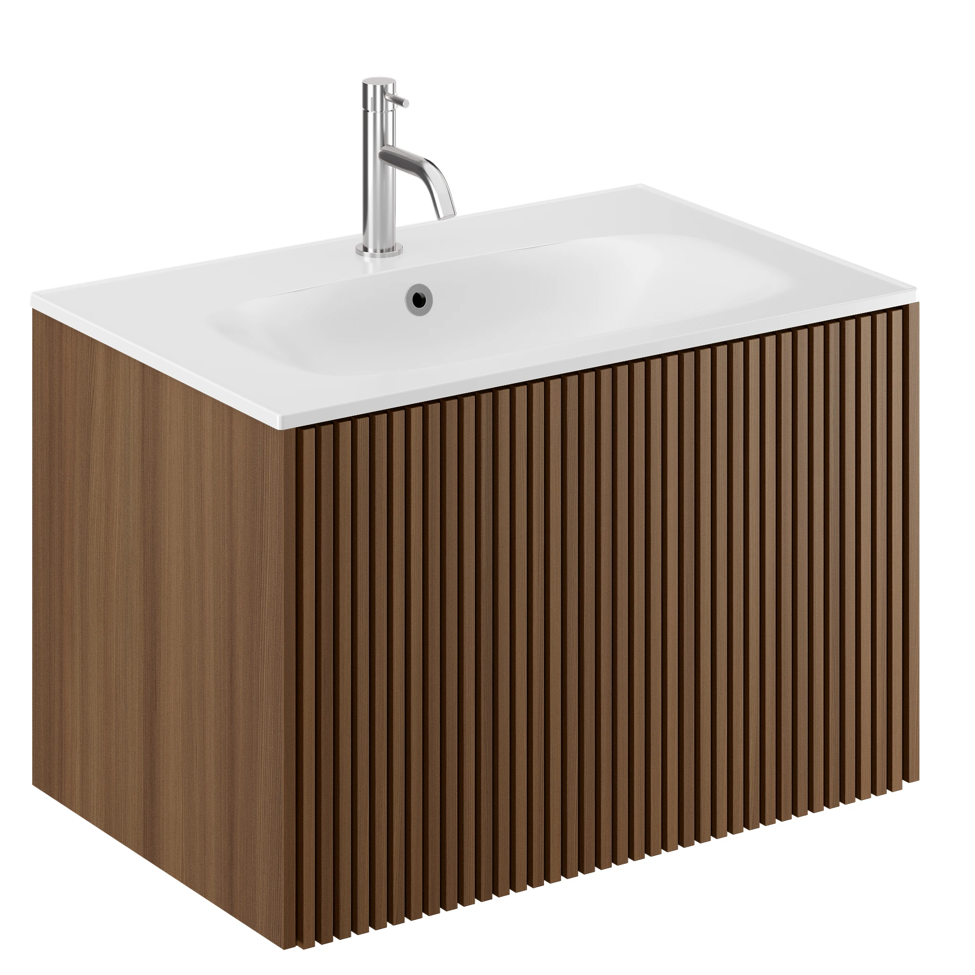 Crosswater Limit Single Drawer Unit 700 Royal Walnut