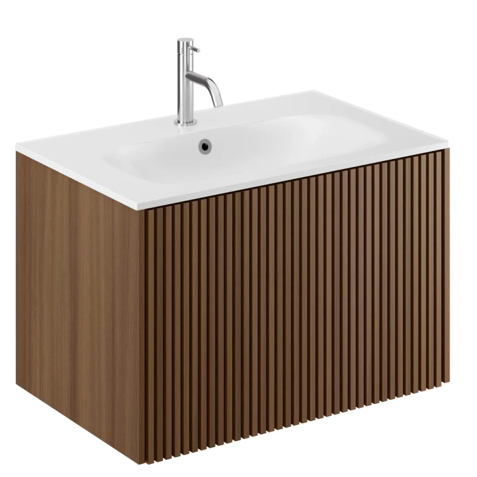 Crosswater Limit Single Drawer Unit 700 Royal Walnut product image - Image 1