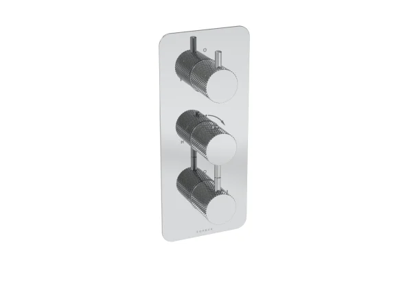 Saneux Cos Thermostatic Handle - Knurled - Chrome