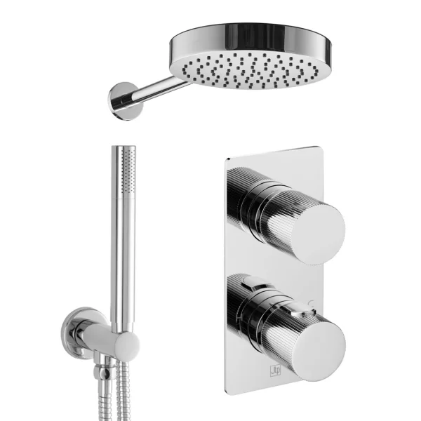 Just Taps Evo Shower Head And Arm Chrome