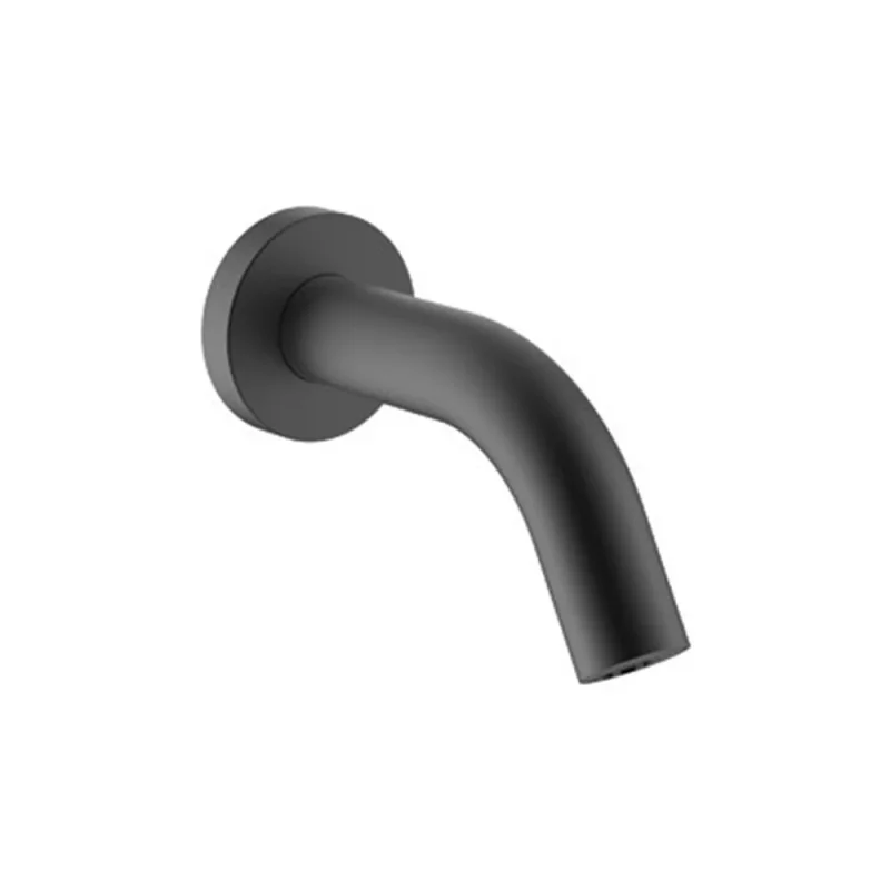 Crosswater Mpro Wall Mounted Basin Spout Sensor 140mm Matt Black product image - Image 1