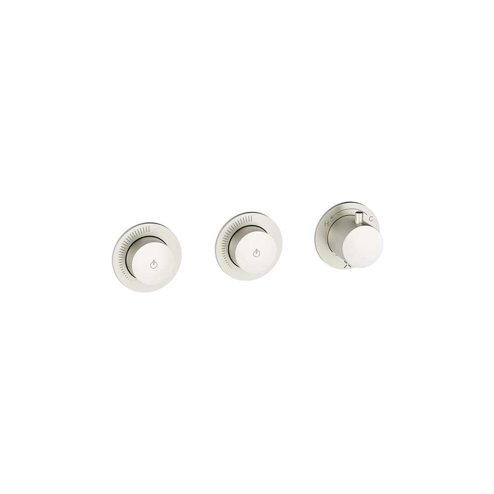Crosswater Module Mrpo Push 2 Outlet Trimset Stainless Steel Effect