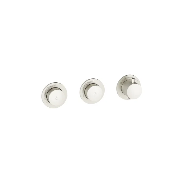 Crosswater Module Mrpo Push 2 Outlet Trimset Stainless Steel Effect