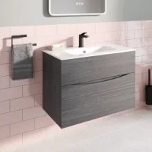Crosswater Glide II Basin Tall Monobloc Slate detail view - Image 2