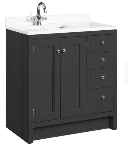 Roper Rhodes 800mm Hampton Undermount Basin Unit - Matt Black