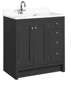 Roper Rhodes 800mm Hampton Undermount Basin Unit - Matt Black