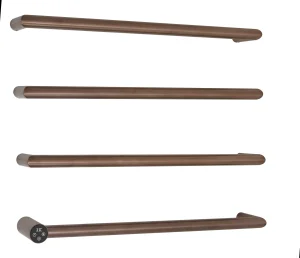 Just Taps Obi Electric Towel Radiator 600 Brushed Bronze
