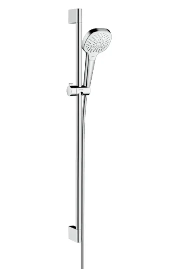 Hansgrohe Croma Select E Shower Set 110 Multi With Shower Rail 90 Cm White/chrome detail view - Image 2