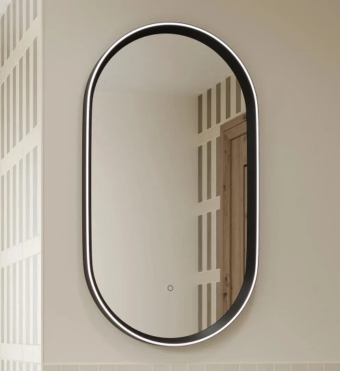 Hib Ionic 50 Pill Mirror - Black H90 X W50 X D4
