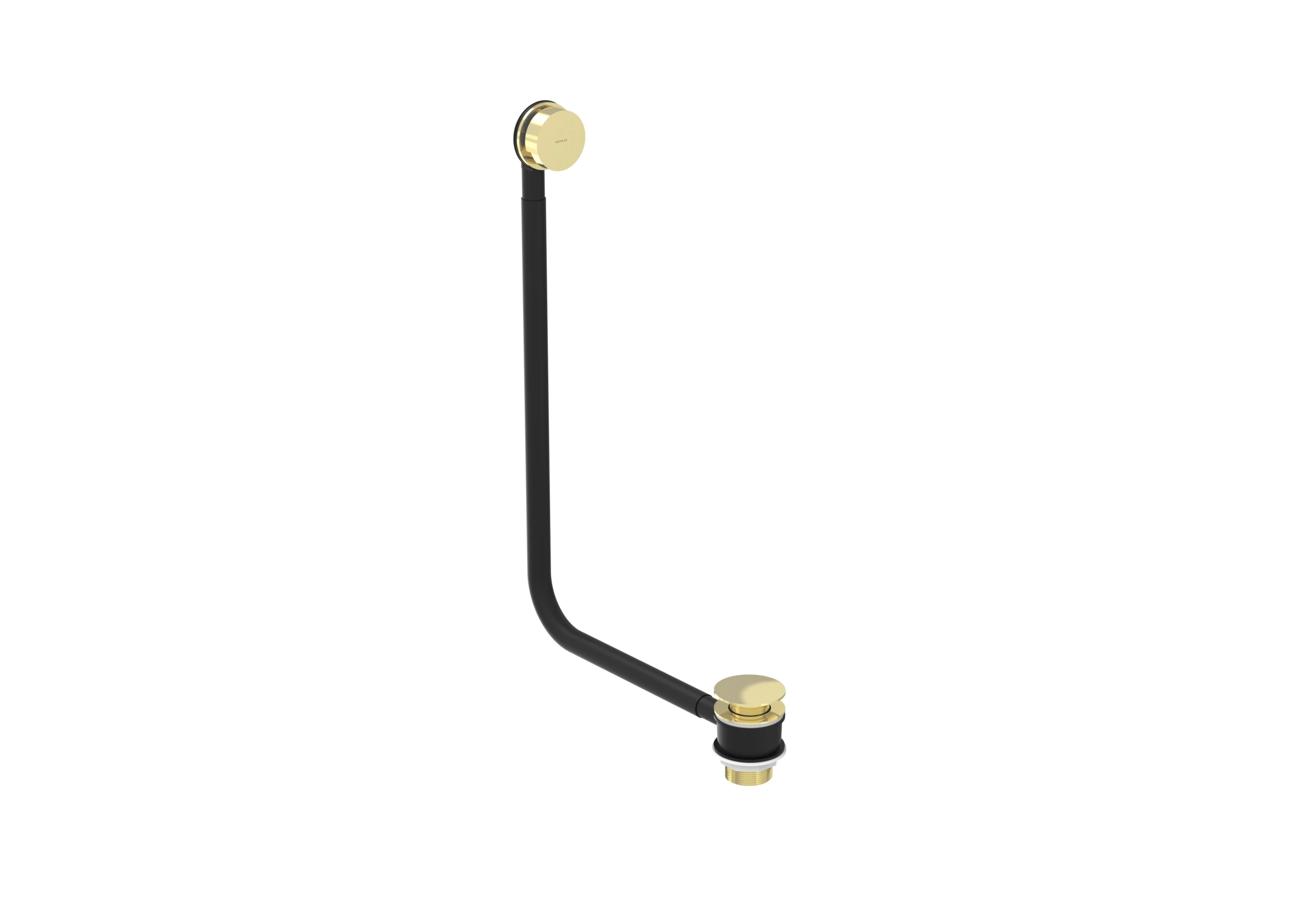 Saneux Cos Overflow & Clicker Waste - Brushed Brass
