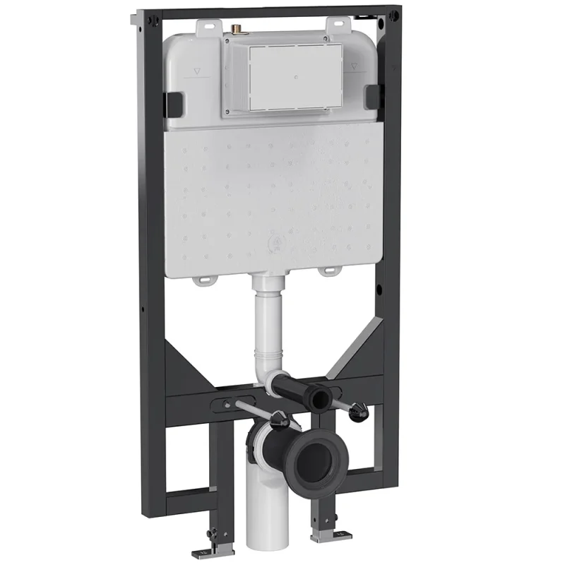 Britton Slim Depth Wc Support Frame 1.14m Height (with Dual Flush Concealed Cistern & Installation Kit) detail view - Image 2