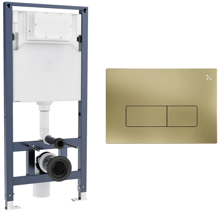 Crosswater Mpro Frame Set 2 Brushed Brass
